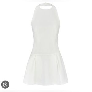 The Ultimate Muse Dropped Hem Mini Dress | White